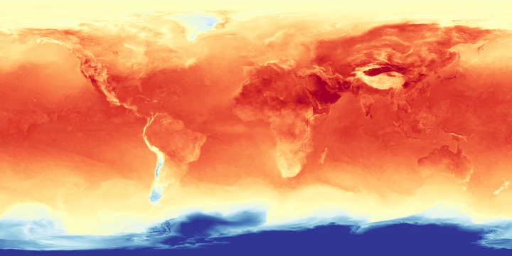 Animated global map of ECMWF IFS ensemble initial condition states